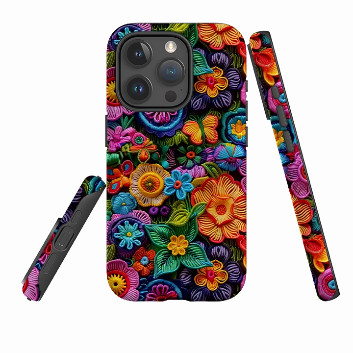 Minimal Detail Compact Protection iPhone Case - Wild Summer Flowers II