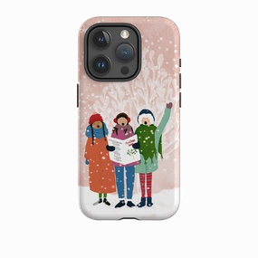 iPhone Tough Case - Card Singers 1 By Katherine Quinn Smooth Pattern Design Smooth Finish