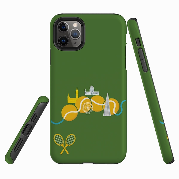 Glossy Pattern iPhone Tough Case - Tennis