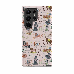 Samsung Tough Case - Dog Pattern By Caroline Bonne Muller Soft Shield
