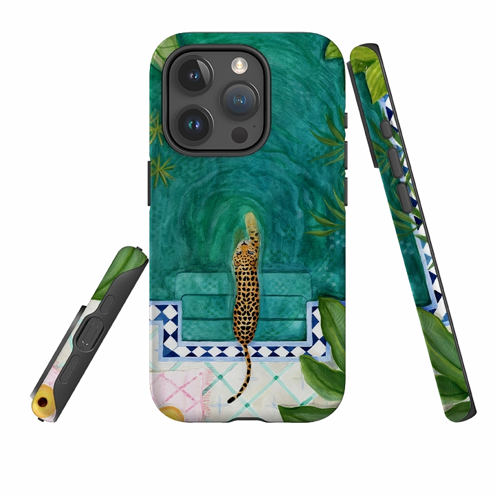 Polished Surface Texture iPhone Case - Riad Tiger By Bex Parkin